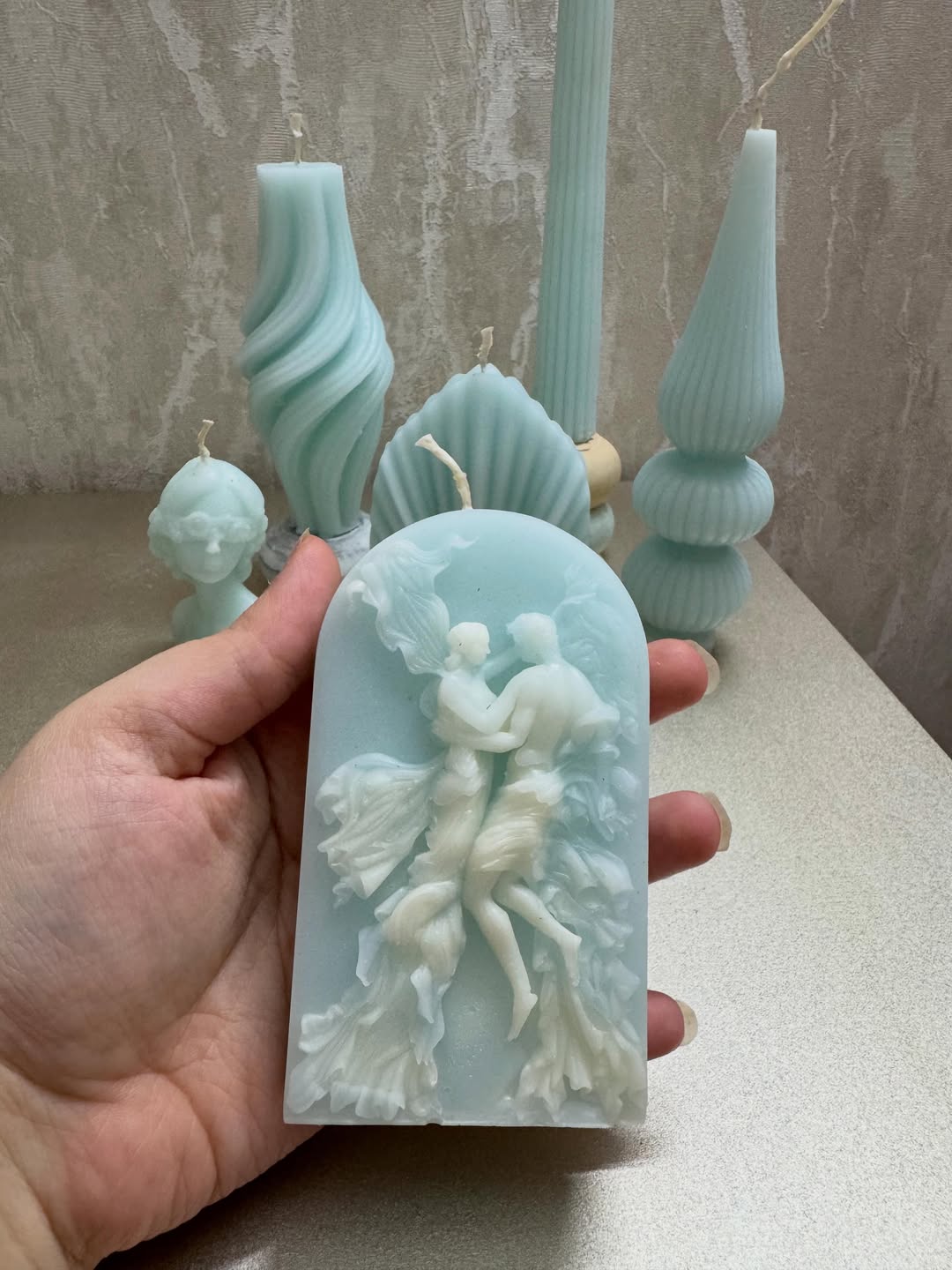 ست شمع ابی پینترستی
